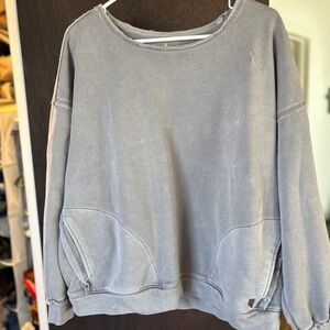 FP Movement Washed Gray Sweatshirt